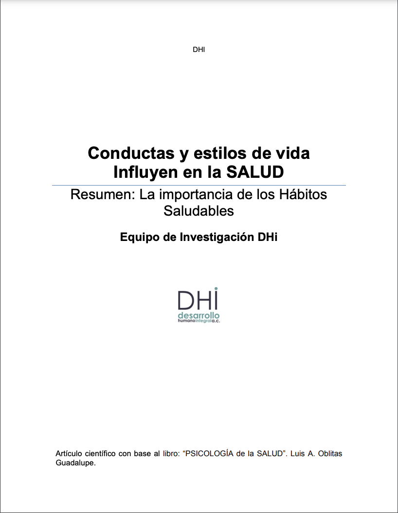 Conductas y estilo de vida